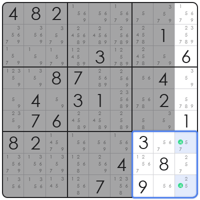 x wing strategy sudoku